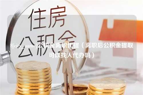 东营公积金离职代提（离职后公积金提取可以找人代办吗）